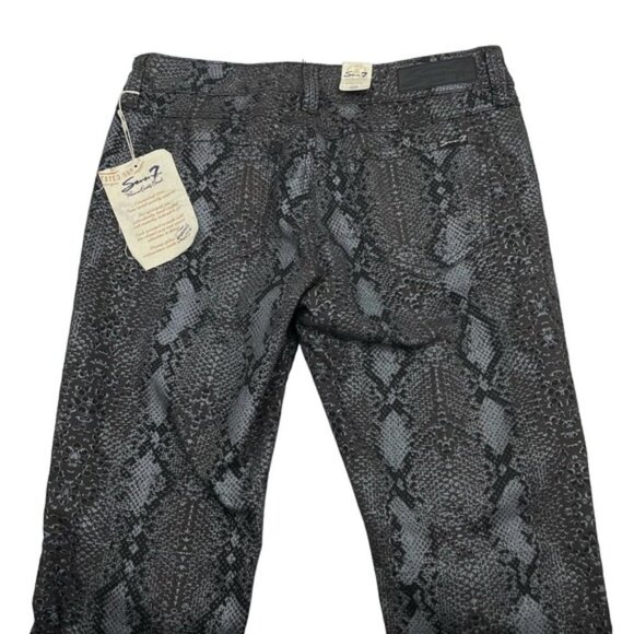 NWT SEVEN7 Womens Python Skinny Jean Size 29 Dark Gray - Picture 5 of 6